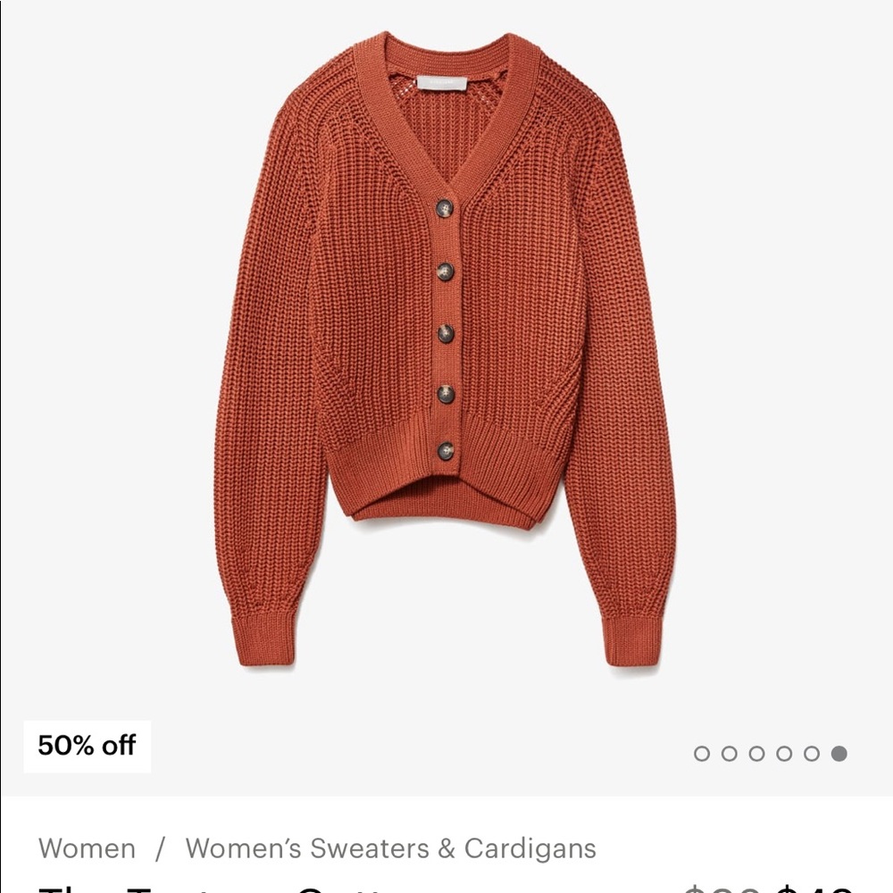 Cinnamon color sweater cardigan